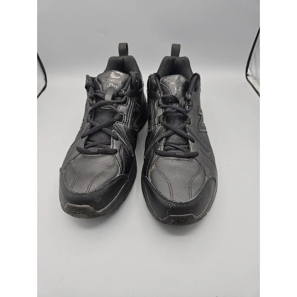 New Balance MX608v5 Slip Resistant Black Leather MX608AB5 Men's Size 9.5 D